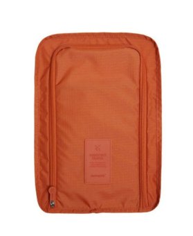 MONOPOLY กระเป๋าใส่รองเท้า ขนาดพกพา รุ่น MN-404 ป้ายซิลิโคน - สี Dark Orange MONOPOLY กระเป๋าใส่รองเท้า ขนาดพกพา รุ่น MN-404 ป้ายซิลิโคน - สี Dark Orange