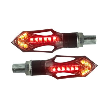 ไฟเลี้ยวแต่ง LED 12V ไฟท้ายไฟเบรคในตัว (4 สาย) 2 สี ไฟเลี้ยวแต่ง LED 12V ไฟท้ายไฟเบรคในตัว (4 สาย) 2 สี