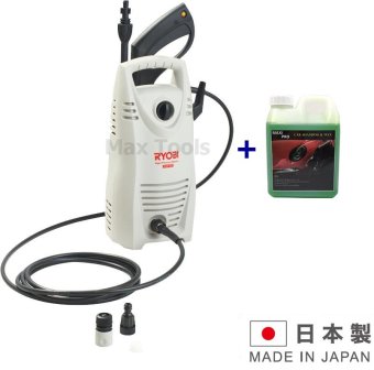 Ryobi เครื่องฉีดน้ำแรงดันสูง 90 บาร์ รุ่น AJP-55 แถมฟรี แชมพูล้างรถ 1 ลิตร Ryobi เครื่องฉีดน้ำแรงดันสูง 90 บาร์ รุ่น AJP-55 แถมฟรี แชมพูล้างรถ 1 ลิตร