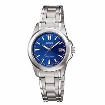 Casio Standard นาฬิกาข้อมือผู้หญิง สายสแตนเลส รุ่น LTP-1215A-2A2DF (สีน้ำเงิน) Casio Standard นาฬิกาข้อมือผู้หญิง สายสแตนเลส รุ่น LTP-1215A-2A2DF (สีน้ำเงิน)
