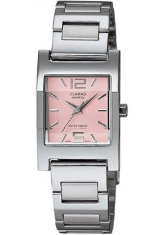 Casio Standard นาฬิกาข้อมือผู้หญิง สายสแตนเลส รุ่น LTP-1283D-4ADF - สีเงิน/ชมพู Casio Standard นาฬิกาข้อมือผู้หญิง สายสแตนเลส รุ่น LTP-1283D-4ADF - สีเงิน/ชมพู