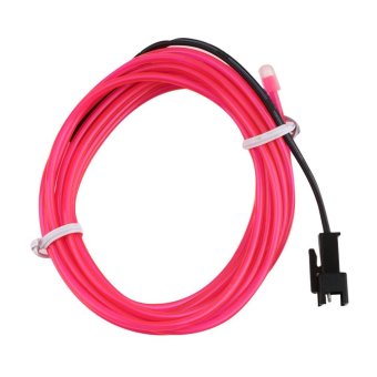 โอ้สี 2แผ่นพับได้หลอดไฟนีออนเส้นเชือกเอล DC 12 V พรรคการตกแต่งรถแถบสีชมพู โอ้สี 2แผ่นพับได้หลอดไฟนีออนเส้นเชือกเอล DC 12 V พรรคการตกแต่งรถแถบสีชมพู