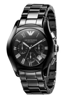 Emporio Armani นาฬิกาข้อมือผู้ชาย Black สายสเตนเลสรุ่น AR1400 Emporio Armani นาฬิกาข้อมือผู้ชาย Black สายสเตนเลสรุ่น AR1400