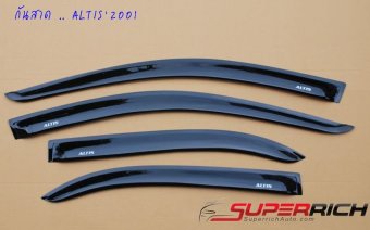 TFP คิ้วกันสาดประตู (Weather Guard) (อะคริลิคชาดำ) / ALTIS 2001 TFP คิ้วกันสาดประตู (Weather Guard) (อะคริลิคชาดำ) / ALTIS 2001