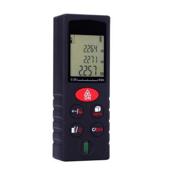 โอ้ 40/60/80/100แผ่นเลเซอร์ดิจิตอลมิเตอร์วัดระยะทางช่วง Diastimeter ตัวสีดำ โอ้ 40/60/80/100แผ่นเลเซอร์ดิจิตอลมิเตอร์วัดระยะทางช่วง Diastimeter ตัวสีดำ