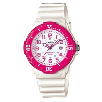 Casio standard นาฬิกาข้อมือ สายเรซิ่น รุ่น LRW-200H-4BVDF White/Pink Casio standard นาฬิกาข้อมือ สายเรซิ่น รุ่น LRW-200H-4BVDF White/Pink
