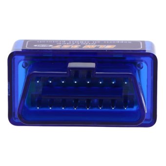 มินิ ELM327 V2.1 บลูทูธ OBD2 OBDII Scanne วินิจฉัยรถรถยนต์สีน้ำเงิน