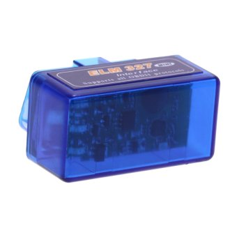 มินิ ELM327 V2.1 บลูทูธ OBD2 OBDII Scanne วินิจฉัยรถรถยนต์สีน้ำเงิน