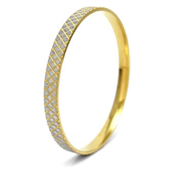 555jewelry กำไลข้อมือวงกลมคลาสสิค รุ่น MNC-BG070-B สี Yellow Gold 555jewelry กำไลข้อมือวงกลมคลาสสิค รุ่น MNC-BG070-B สี Yellow Gold