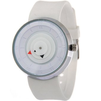 MEGA Popular Simple Brief Unique Design Waterproof Creative Young Fashion Quartz Watches หน้าปัดกลมเรียบ สายซิลิโค กันน้ำ รุ่น MG0021 (White) MEGA Popular Simple Brief Unique Design Waterproof Creative Young Fashion Quartz Watches หน้าปัดกลมเรียบ สายซิลิโค กันน้ำ รุ่น MG0021 (White)
