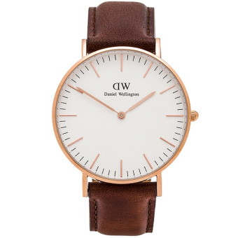 Daniel Wellington 0106DW Classic St Mawes 40mm นาฬิกาข้อมือ แฟชั่น ผู้ชาย สายหนัง สีน้ำตาล Men Watch - Brown Daniel Wellington 0106DW Classic St Mawes 40mm นาฬิกาข้อมือ แฟชั่น ผู้ชาย สายหนัง สีน้ำตาล Men Watch - Brown