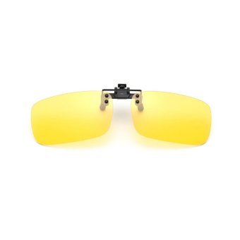 CAZP Clip On คลิปออน แว่นตากันแดด ทรงสี่เหลี่ยมผืนผ้า Polarized กรอบดำ/เลนส์เหลือง มองกลางคืน (Black/Yellow Night Vision) 60mm x 38mm CAZP Clip On คลิปออน แว่นตากันแดด ทรงสี่เหลี่ยมผืนผ้า Polarized กรอบดำ/เลนส์เหลือง มองกลางคืน (Black/Yellow Night Vision) 60mm x 38mm