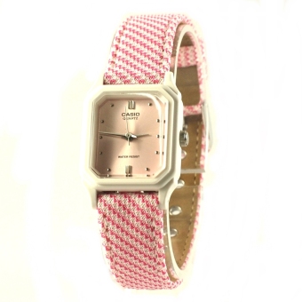 Casio Lady นาฬิกาข้อมือ ผู้หญิง สายผ้า รุ่น LQ-142LB-4A2 – สีชมพู Casio Lady นาฬิกาข้อมือ ผู้หญิง สายผ้า รุ่น LQ-142LB-4A2 – สีชมพู