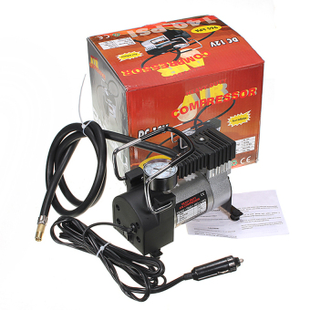 ปั๊มลมติดรถยนต์ ปั๊มเติมลมยาง ปั๊มลมไฟฟ้า 12V (Silver) ปั๊มลมติดรถยนต์ ปั๊มเติมลมยาง ปั๊มลมไฟฟ้า 12V (Silver)