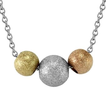 555jewelry สร้อยพร้อมจี้ลูกบอล รุ่น FSNK1 - สี Multicolors 555jewelry สร้อยพร้อมจี้ลูกบอล รุ่น FSNK1 - สี Multicolors