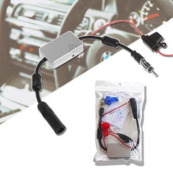 Elit 12V ตัวรับสัญญาณวิทยุ เสาอากาศในรถยนต์ FM Signal Amplifier Booster Amp 88-108 Mhz- สีเงิน Elit 12V ตัวรับสัญญาณวิทยุ เสาอากาศในรถยนต์ FM Signal Amplifier Booster Amp 88-108 Mhz- สีเงิน