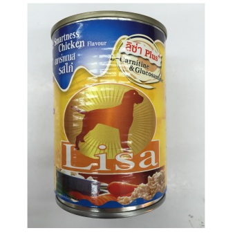 Lisa อาหารเปียกสุนัข แบบกระป๋อง รสไก่ 400g ( 4 units ) Lisa อาหารเปียกสุนัข แบบกระป๋อง รสไก่ 400g ( 4 units )