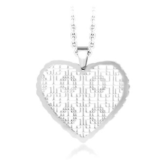 555jewelry จี้รูปหัวใจ ฉลุลายกราฟฟิกละเอียด รุ่น MNC-P035-A - Steel 555jewelry จี้รูปหัวใจ ฉลุลายกราฟฟิกละเอียด รุ่น MNC-P035-A - Steel