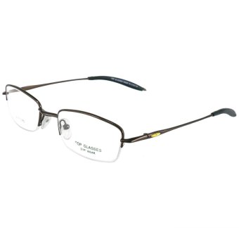 TOP GLASSES แว่นตา รุ่น 11-876 สีน้ำตาล ทรงสปอร์ต กรอบเซาะร่อง (ขยายขนาดได้) TOP GLASSES แว่นตา รุ่น 11-876 สีน้ำตาล ทรงสปอร์ต กรอบเซาะร่อง (ขยายขนาดได้)