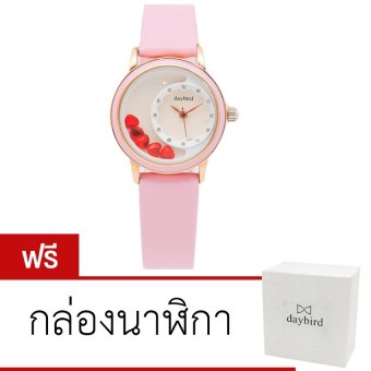Daybird นาฬิกาข้อมือสายหนัง รุ่น DB-3777-PK-RGWH (สีชมพู) Daybird นาฬิกาข้อมือสายหนัง รุ่น DB-3777-PK-RGWH (สีชมพู)