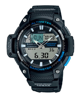 Casio Outgear นาฬิกาข้อมือชาย สีดำ สายเรซิ่น SGW-450H-1A Casio Outgear นาฬิกาข้อมือชาย สีดำ สายเรซิ่น SGW-450H-1A