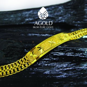 AGOLD ST22 สร้อยข้อมือแฟชั่น ทองแท้ 96.50% น้ำหนัก 1 บาท ฟรี กล่องใส่เครื่องประดับ AGOLD ST22 สร้อยข้อมือแฟชั่น ทองแท้ 96.50% น้ำหนัก 1 บาท ฟรี กล่องใส่เครื่องประดับ