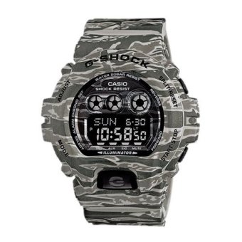 Casio G-Shock นาฬิกาข้อมือสุภาพบุรุษ สีเทาลายพราง สายเรซิน รุ่น Gd-X6900Cm-8Dr Casio G-Shock นาฬิกาข้อมือสุภาพบุรุษ สีเทาลายพราง สายเรซิน รุ่น Gd-X6900Cm-8Dr