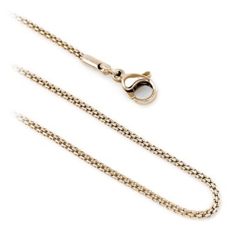 555jewelry สร้อยคอโซ่ถักกลม รุ่น MNC-C004-C (สี Pink Gold) 555jewelry สร้อยคอโซ่ถักกลม รุ่น MNC-C004-C (สี Pink Gold)