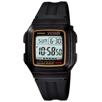 Casio Standard นาฬิกาข้อมือผู้ชาย สีดำ สายเรซิ่น รุ่น F-201WA-9ADF Casio Standard นาฬิกาข้อมือผู้ชาย สีดำ สายเรซิ่น รุ่น F-201WA-9ADF
