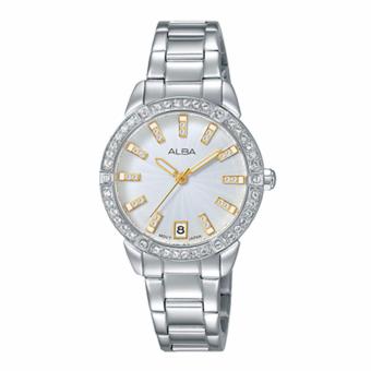 Alba นาฬิกาข้อมือผู้หญิง สายสแตนเลส รุ่น AG8H07X1 (สีเงิน) Alba นาฬิกาข้อมือผู้หญิง สายสแตนเลส รุ่น AG8H07X1 (สีเงิน)