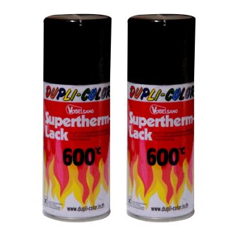 DUPLI COLORสีดำทนความร้อน600องศา ขนาด150 ml. (2กระป๋อง) DUPLI COLORสีดำทนความร้อน600องศา ขนาด150 ml. (2กระป๋อง)