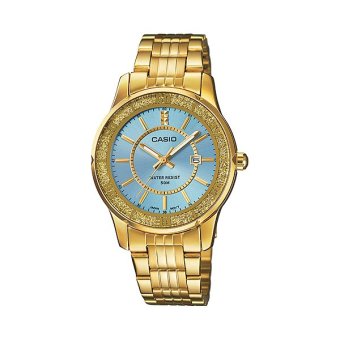 Casio Standard นาฬิกาข้อมือผู้หญิง ฟ้า สายสแตนเลส LTP-1358G-2AV Casio Standard นาฬิกาข้อมือผู้หญิง ฟ้า สายสแตนเลส LTP-1358G-2AV
