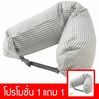 โปรโมชั่น 1 แถม 1 หมอนรองคอ สไตล์ญี่ปุ่น MUJI หมอนพกพา หมอนสุขภาพ หมอนเพื่อสุขภาพ ซักได้ ผ้า cutton 100% (สีเทาขาว) โปรโมชั่น 1 แถม 1 หมอนรองคอ สไตล์ญี่ปุ่น MUJI หมอนพกพา หมอนสุขภาพ หมอนเพื่อสุขภาพ ซักได้ ผ้า cutton 100% (สีเทาขาว)