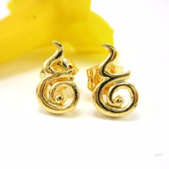 Thai Jewelry ต่างหูทอง เลข ๙ งานชุบทองไมครอน หุ้มทองคำ 100% Thai Jewelry ต่างหูทอง เลข ๙ งานชุบทองไมครอน หุ้มทองคำ 100%