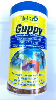 Tetra Guppy อาหารชนิดแผ่น สำหรับปลาขนาดเล็ก 75g Tetra Guppy อาหารชนิดแผ่น สำหรับปลาขนาดเล็ก 75g