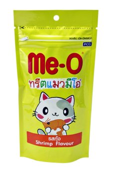 Me-O ทรีตแมวมีโอ รสกุ้ง 50g.x3 ถุง Me-O ทรีตแมวมีโอ รสกุ้ง 50g.x3 ถุง