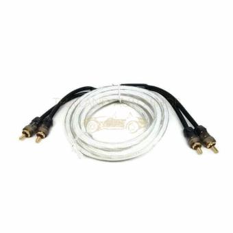 Thailand สาย RCA 4 หัว (ถักใส) 2 เมตร แพ็ค 2 เส้น Thailand สาย RCA 4 หัว (ถักใส) 2 เมตร แพ็ค 2 เส้น