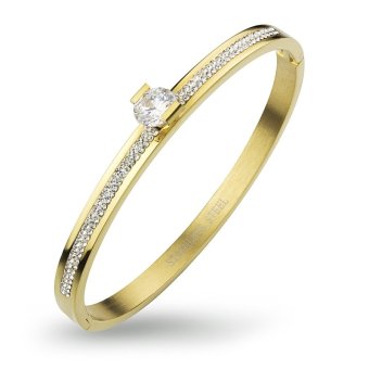 555jewelry 316L Bangle กำไล รุ่น MNC-BG234-B (สี Yellow Gold) 555jewelry 316L Bangle กำไล รุ่น MNC-BG234-B (สี Yellow Gold)