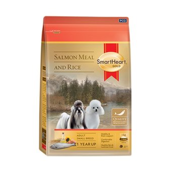 Smartheart Gold Salmon&Rice อาหารสุนัขพันธุ์เล็ก แซลมอนและข้าว ขนาด 3 กก. Smartheart Gold Salmon&Rice อาหารสุนัขพันธุ์เล็ก แซลมอนและข้าว ขนาด 3 กก.