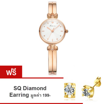 Kimio นาฬิกาข้อมือผู้หญิง สายสแตนเลส รุ่น KW6041 Rose Gold (แถมฟรี ต่างหู SQ Diamond Earring มูลค่า 199-) Kimio นาฬิกาข้อมือผู้หญิง สายสแตนเลส รุ่น KW6041 Rose Gold (แถมฟรี ต่างหู SQ Diamond Earring มูลค่า 199-)