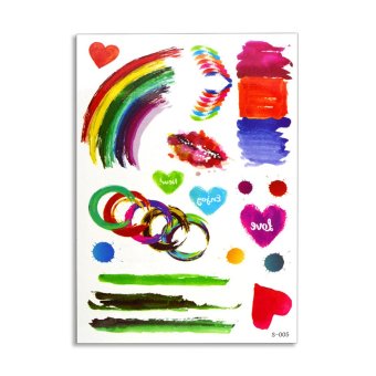 555jewelry Selfie Tattoo สติ๊กเกอร์รอยสักแฟชั่น แทททูแบบลอกน้ำ (Multicolor) 555jewelry Selfie Tattoo สติ๊กเกอร์รอยสักแฟชั่น แทททูแบบลอกน้ำ (Multicolor)