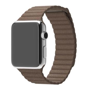 หนังแท้เข็มขัดรัดสายนาฬิกาคล้องแม่เหล็กสำหรับ Apple Watch 42มม b หนังแท้เข็มขัดรัดสายนาฬิกาคล้องแม่เหล็กสำหรับ Apple Watch 42มม b