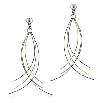 555jewelry ต่างหูแบบแป้นเสียบ เส้นเล็ก รุ่น MNC-ER022-PG (Silver/Pink Gold) 555jewelry ต่างหูแบบแป้นเสียบ เส้นเล็ก รุ่น MNC-ER022-PG (Silver/Pink Gold)