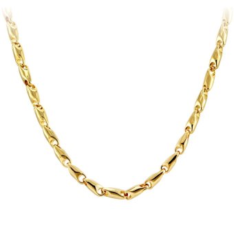 555jewelry สายสร้อยแบบปั้มนูนลายก้ามปู รุ่น MNC-C043-B สี ทอง สร้อยเปล่า สร้อยคอสแตนเลส (CH13) 555jewelry สายสร้อยแบบปั้มนูนลายก้ามปู รุ่น MNC-C043-B สี ทอง สร้อยเปล่า สร้อยคอสแตนเลส (CH13)