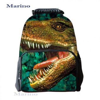Marino กระเป๋าเป้สะพายหลัง กระเป๋าใส่โน๊ตบุ๊ค backpack กระเป๋าเดินทาง No.0205 - สีดำ(ลายไดโนเสาร์) Marino กระเป๋าเป้สะพายหลัง กระเป๋าใส่โน๊ตบุ๊ค backpack กระเป๋าเดินทาง No.0205 - สีดำ(ลายไดโนเสาร์)
