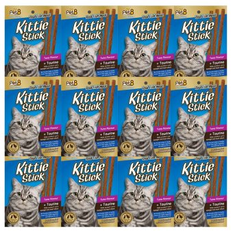 Pet8 Kittie Stick Cat Treat Tuna Flavour + Taurine 6 Sticks (12 packs) อาหารแมว ขนมแมว รสปลาทูน่า + ทอรีน 6 แท่ง (12 ห่อ) Pet8 Kittie Stick Cat Treat Tuna Flavour + Taurine 6 Sticks (12 packs) อาหารแมว ขนมแมว รสปลาทูน่า + ทอรีน 6 แท่ง (12 ห่อ)