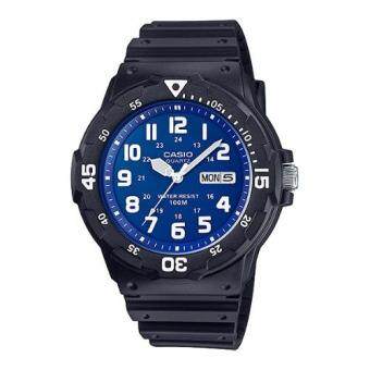 Casio Standard นาฬิกาข้อมือผู้ชาย สายเรซิ่น รุ่น MRW-200H-2B2 Casio Standard นาฬิกาข้อมือผู้ชาย สายเรซิ่น รุ่น MRW-200H-2B2