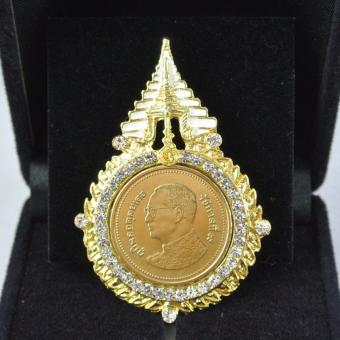 Pearl Jewelry เข็มกลัดเหรียญ 2 บาท งานลงยา Pearl Jewelry เข็มกลัดเหรียญ 2 บาท งานลงยา