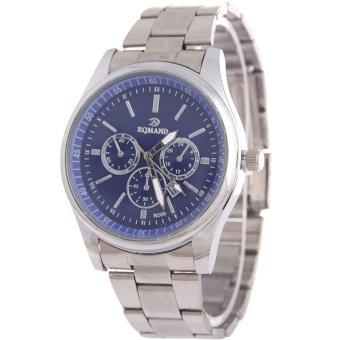 MEGA Calendar Wristwatch ปฏิทินนาฬิกาข้อมือผู้หญิง-ชาย สาย Stainless รุ่น MG0005 (Silver/Blue) MEGA Calendar Wristwatch ปฏิทินนาฬิกาข้อมือผู้หญิง-ชาย สาย Stainless รุ่น MG0005 (Silver/Blue)