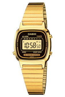 Casio Standard นาฬิกาข้อมือผู้หญิง สายสเตนเลส รุ่น LA670WGA-1DF - สีทอง/ดำ Casio Standard นาฬิกาข้อมือผู้หญิง สายสเตนเลส รุ่น LA670WGA-1DF - สีทอง/ดำ